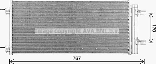 Prasco OL5724D - Condensator, climatizare aaoparts.ro