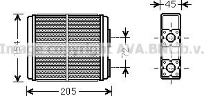 Prasco OL6403 - Schimbator caldura, incalzire habitaclu aaoparts.ro