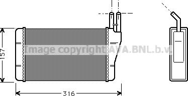 Prasco OL6008 - Schimbator caldura, incalzire habitaclu aaoparts.ro