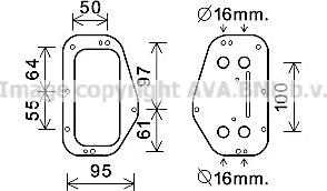 Prasco OL3684 - Radiator ulei, ulei motor aaoparts.ro