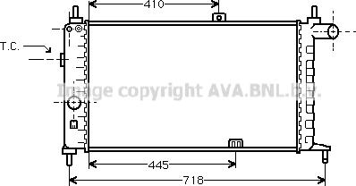 Prasco OL2066 - Radiator, racire motor aaoparts.ro