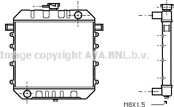 Prasco OL2015 - Radiator, racire motor aaoparts.ro