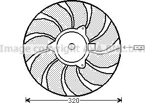 Prasco OL7540 - Ventilator, radiator aaoparts.ro