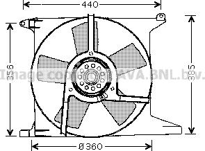 Prasco OL7504 - Ventilator, radiator aaoparts.ro
