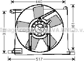 Prasco OL7501 - Ventilator, radiator aaoparts.ro