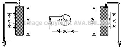 Prasco OLD336 - Uscator,aer conditionat aaoparts.ro