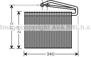 Prasco OLV400 - Evaporator,aer conditionat aaoparts.ro
