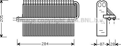 Prasco OLV344 - Evaporator,aer conditionat aaoparts.ro