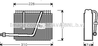 Prasco OLV320 - Evaporator,aer conditionat aaoparts.ro