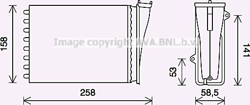 Prasco PE6413 - Schimbator caldura, incalzire habitaclu aaoparts.ro