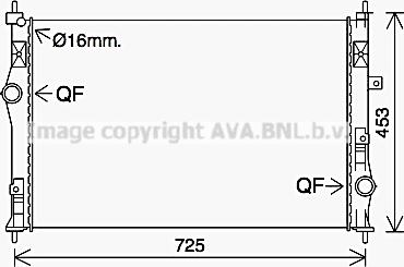 Prasco PE2412 - Radiator, racire motor aaoparts.ro