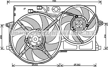 Prasco PE7541 - Ventilator, radiator aaoparts.ro