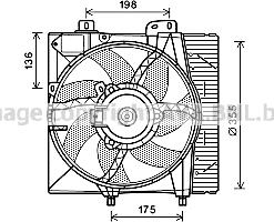Prasco PE7550 - Ventilator, radiator aaoparts.ro