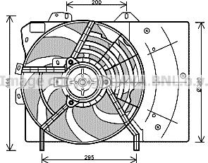 Prasco PE7539 - Ventilator, radiator aaoparts.ro