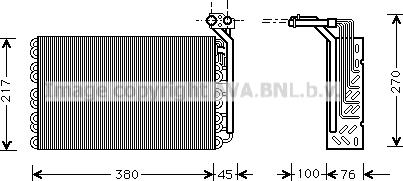 Prasco PEV010 - Evaporator,aer conditionat aaoparts.ro