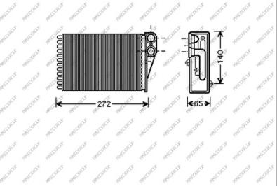 Prasco PG320H001 - Schimbator caldura, incalzire habitaclu aaoparts.ro