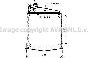 Prasco PR3062 - Radiator ulei, ulei motor aaoparts.ro
