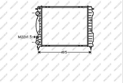 Prasco RN023R013 - Radiator, racire motor aaoparts.ro