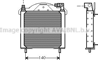 Prasco RT3147 - Radiator ulei, ulei motor aaoparts.ro