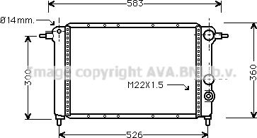 Prasco RT2065 - Radiator, racire motor aaoparts.ro