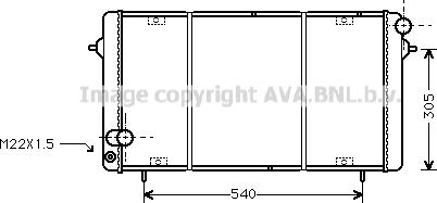 Prasco RT2116 - Radiator, racire motor aaoparts.ro