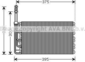 Prasco RTV357 - Evaporator,aer conditionat aaoparts.ro
