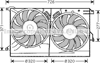 Prasco SB7502 - Ventilator, radiator aaoparts.ro