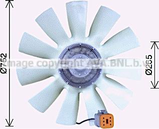 Prasco SCF057 - Ventilator, radiator aaoparts.ro