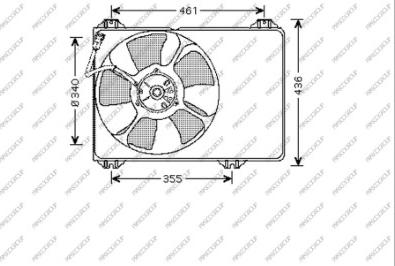 Prasco SZ034F001 - Ventilator, radiator aaoparts.ro