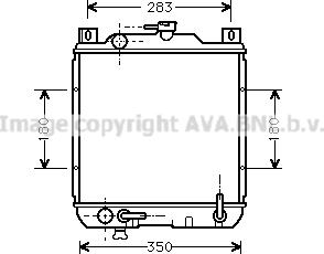 Prasco SZ2014 - Radiator, racire motor aaoparts.ro