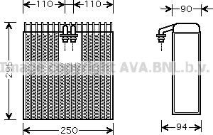 Prasco TOV390 - Evaporator,aer conditionat aaoparts.ro