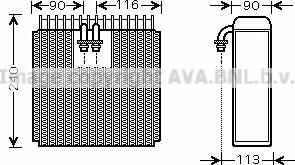 Prasco TOV385 - Evaporator,aer conditionat aaoparts.ro