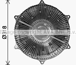 Prasco VLC122 - Cupla, ventilator radiator aaoparts.ro