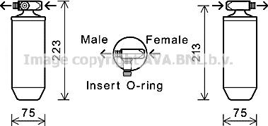 Prasco VLD055 - Uscator,aer conditionat aaoparts.ro