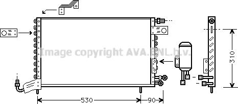 Prasco VN5142 - Condensator, climatizare aaoparts.ro