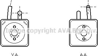 Prasco VN3089 - Radiator ulei, ulei motor aaoparts.ro