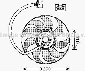 Prasco VN7522 - Ventilator, radiator aaoparts.ro