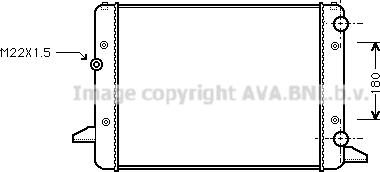 Prasco VNA2120 - Radiator, racire motor aaoparts.ro