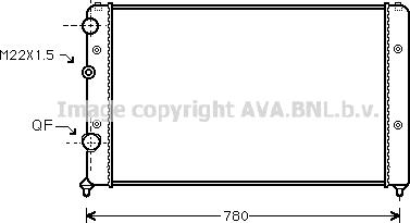 Prasco VNA2122 - Radiator, racire motor aaoparts.ro