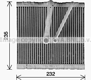 Prasco VNV425 - Evaporator,aer conditionat aaoparts.ro