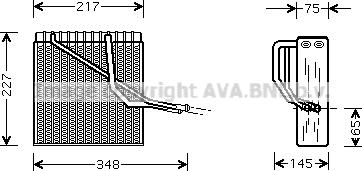 Prasco VNV055 - Evaporator,aer conditionat aaoparts.ro