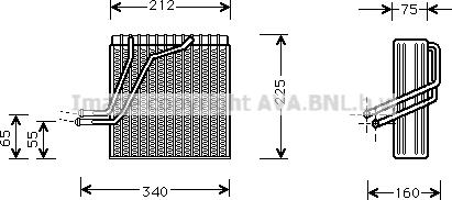 Prasco VNV030 - Evaporator,aer conditionat aaoparts.ro