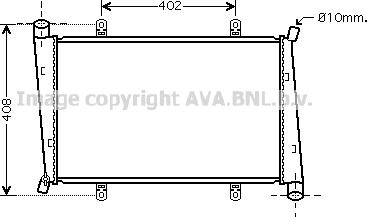 Prasco VO2130 - Radiator, racire motor aaoparts.ro