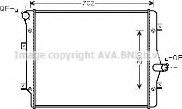 Prasco VW2208 - Radiator, racire motor aaoparts.ro