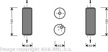Prasco VWD014 - Uscator,aer conditionat aaoparts.ro