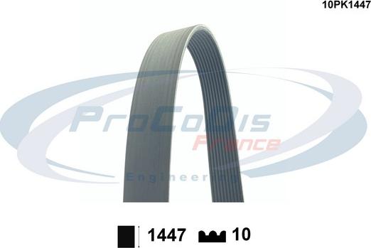 Procodis France 10PK1447 - Curea transmisie cu caneluri aaoparts.ro