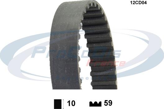 Procodis France 12CD04 - Curea de distributie aaoparts.ro