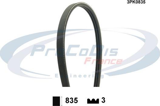 Procodis France 3PK0835 - Curea transmisie cu caneluri aaoparts.ro