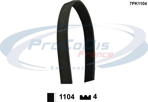 Procodis France 7PK1104 - Curea transmisie cu caneluri aaoparts.ro