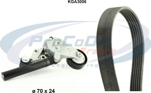 Procodis France KGA3006 - Set curea transmisie cu caneluri aaoparts.ro